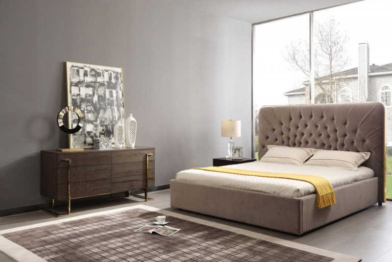 modern brown beds