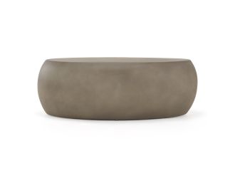 Denny - Modern Fiberform Oval Coffee Table