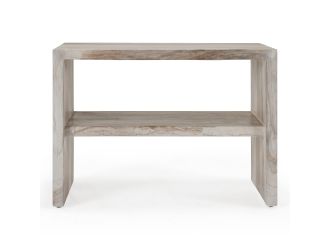 Sabino - Modern Faux Marble Concrete Nightstand
