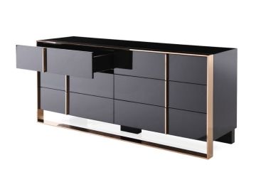 Cartier Modern Black & Rosegold Dresser