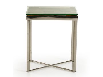 Santiago Modern Rectangular Wood Mosaic End Table