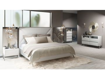 Candid Modern White Bedroom Set