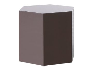 Newmont - Modern Medium Light Grey High Gloss End Table
