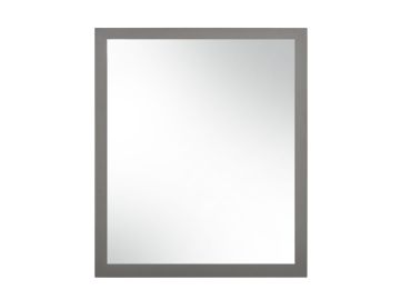 Lucia - Italian Modern Elm and Matte Grey Mirror