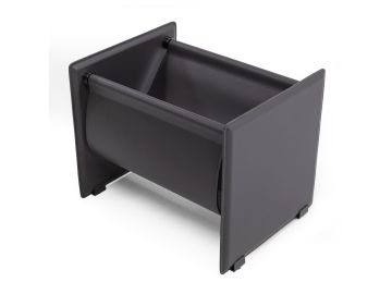 Uriah - Modern Grey Magazine Rack
