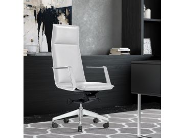 Gorsky - Modern White High Back Executive Office Chair