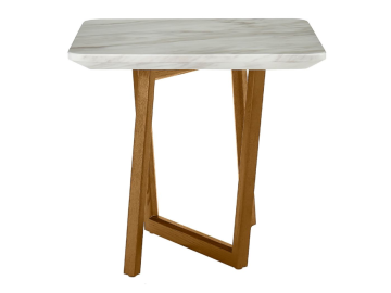 James - Mid Century Walnut + Ceramic End Table