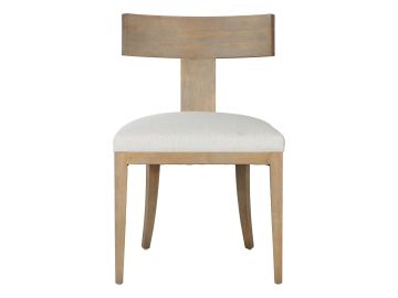 Fabien - Mid-Century Modern Beige Linen + Wood Dining Chair (Set of 2)