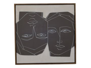 Siamese - Modern 47" x 47" Painting