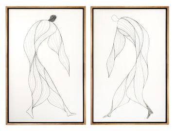 Gehen - Modern Painting Set of 2
