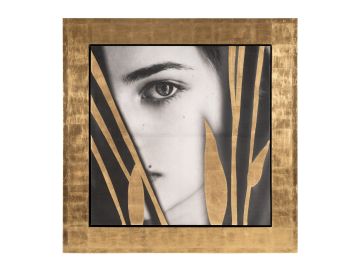 Kubia - Modern Gold 71" x 71" Painting