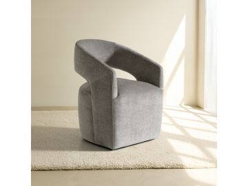 Angie - Modern Grey Fabric Dining Chair