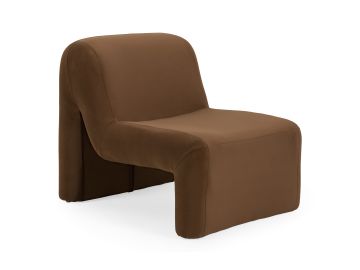 Bondi - Modern Brown Velvet Accent Chair