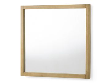 Santa Monica - Modern Natural Oak Square Mirror