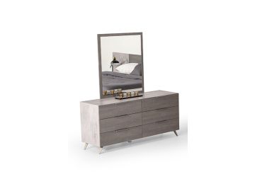 Bronx Italian Modern Grey Mirror