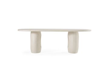 Carville - Modern Terrazzo Concrete Oval Dining Table