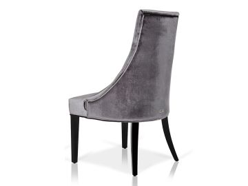 Charlotte - Grey Velour Dining Chair (Set of 2)