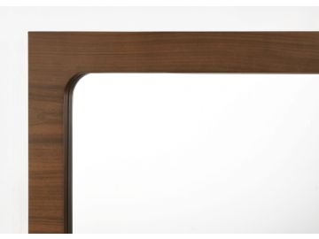 Dustin - Modern Walnut Mirror