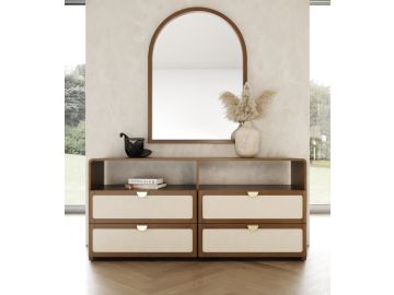 Emilio - Modern Walnut Mirror