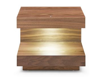 Esso - Contemporary Walnut Nightstand