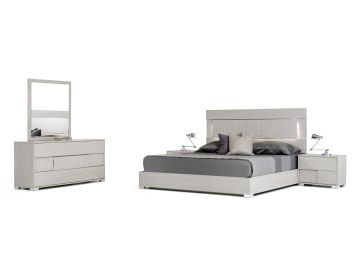 Ethan Italian Modern Grey Mirror