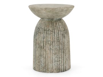 Katyal - Modern Old Grey Fiberform End Table