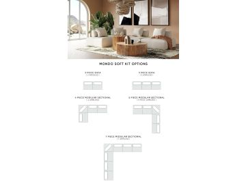Mondo - Modern Modular Beige Fabric Sectional Sofa