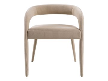 Mundra - Modern Beige Fabric Dining Chair