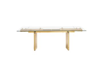Nassim - Glam Glass Extendable Dining Table