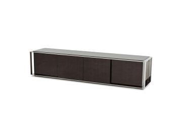 Noble Modern Ebony Lacquer TV Entertainment Center