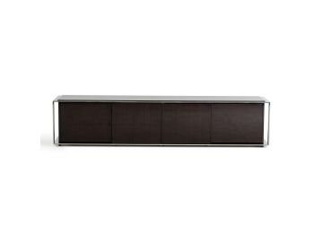 Noble Modern Ebony Lacquer TV Entertainment Center