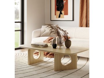 Oshana - Modern White Oak Coffee Table