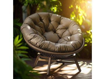 Moon - Outdoor Beige Lounge Chair