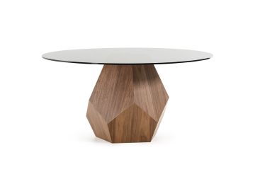 Rackham Mid-Century Walnut Round Dining Table