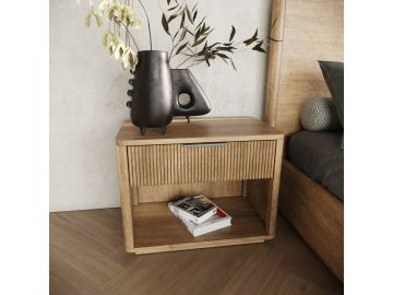Santa Monica - Modern Natural Oak Nightstand