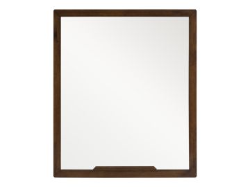 Soria Mid-Century Walnut Mirror