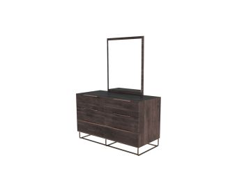 Benzon Italian Modern Dark Rovere Mirror