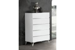 Angela - Italian Modern White Chest