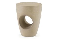 Carville - Modern Beige Fiberform Dining Stool/End Table