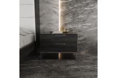 Heloise - Contemporary Grey Elm Nightstand