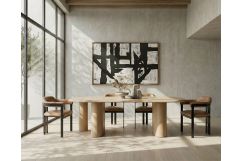 Summit - Modern 118" Natural Ash Dining Table
