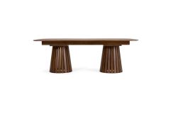 Truman - Mid-Century Modern Walnut Extendable Dining Table