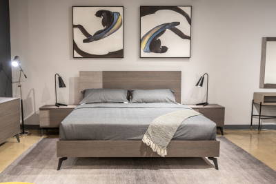 modern platform bed set