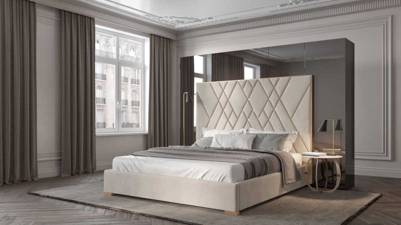 contemporary queen bed